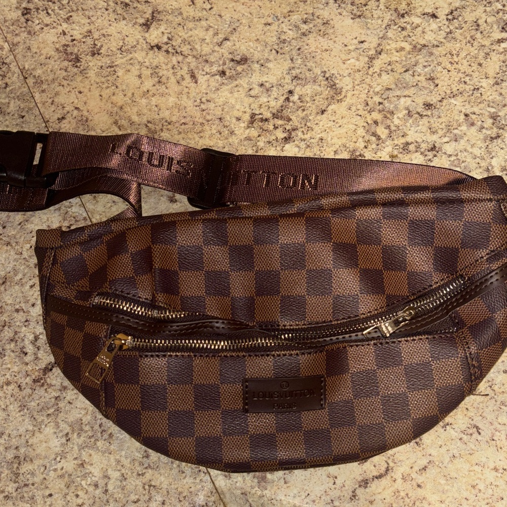 Louis Vuitton Dark Brown Checkered Belt Bag